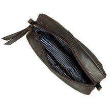 Cargar imagen en el visor de la galería, Bolsa hombre viaje cuero café

