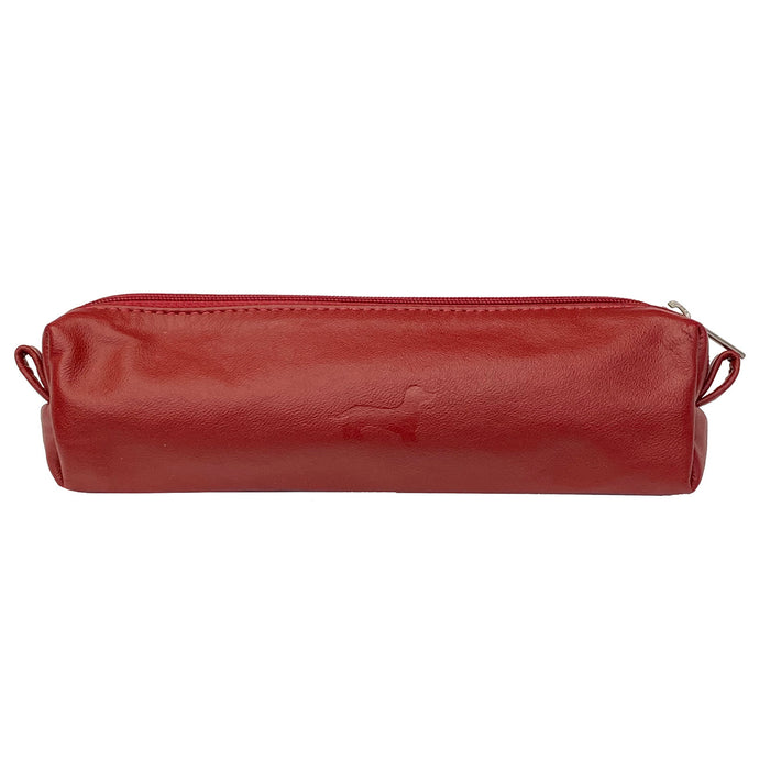 Bolsa L cuero rojo