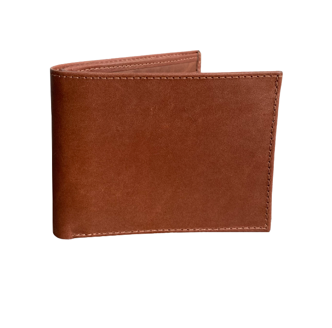 Billetera hombre cuero miel