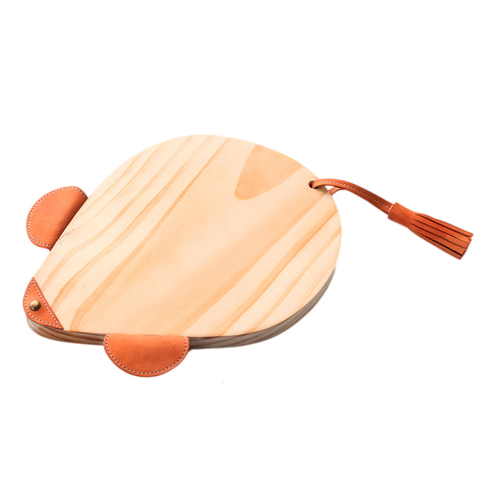 Tabla madera ratón cuero